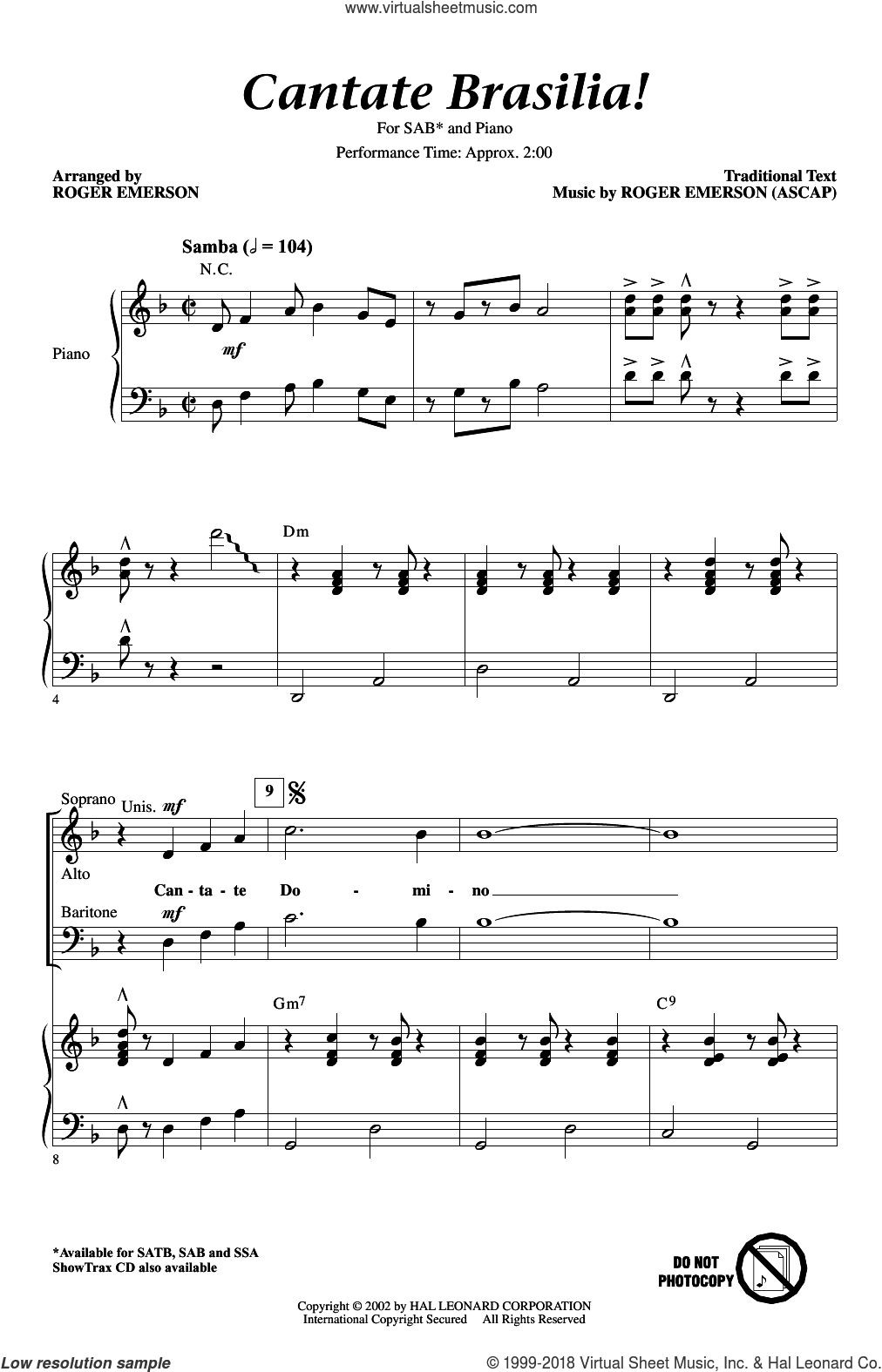 Cantate Brasilia