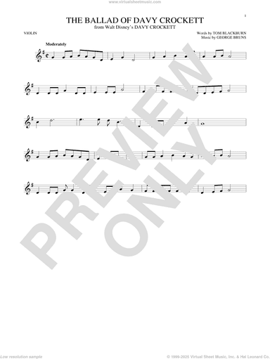 The Ballad Of Davy Crockett (from Davy Crockett)