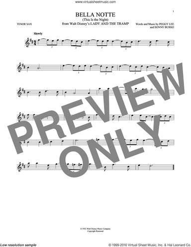 Bella Notte (This Is The Night) (from Lady And The Tramp)