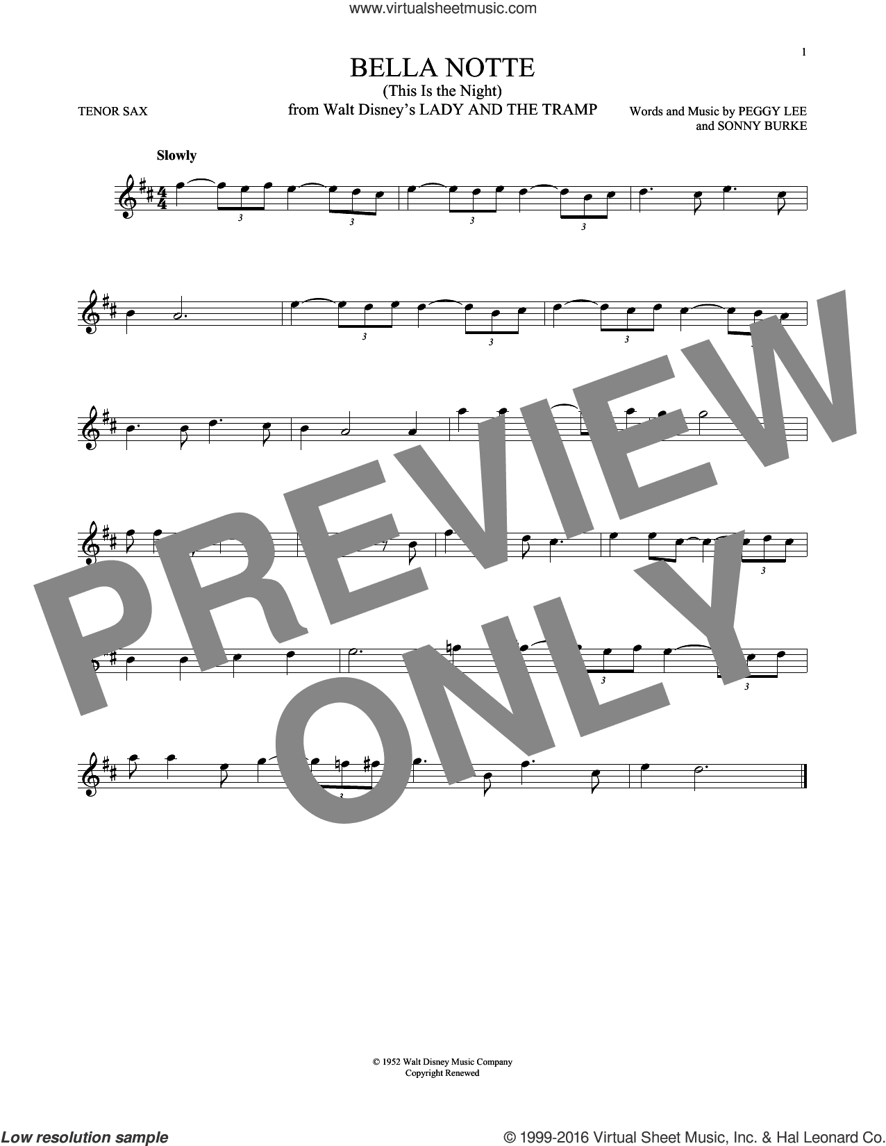 Bella Notte (This Is The Night) (from Lady And The Tramp)