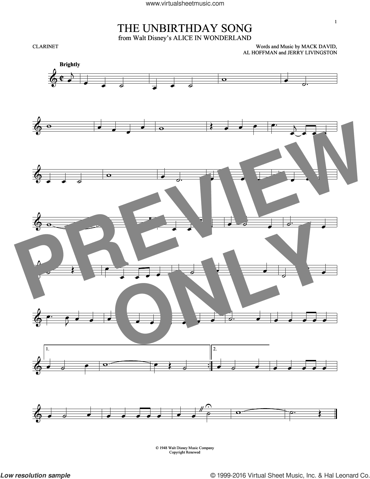 The Unbirthday Song (from Alice In Wonderland)