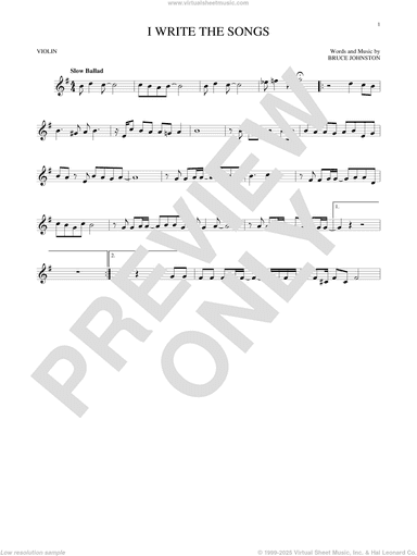 I Write The Songs