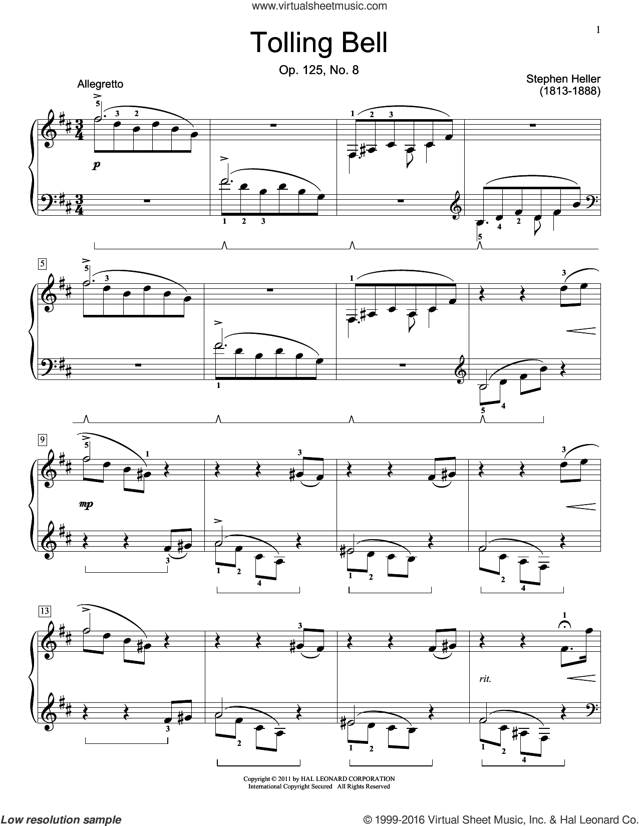 The Tolling Bell, Op. 125, No. 8