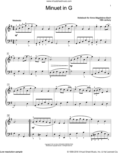 Menuet In G Major, BWV App. 116