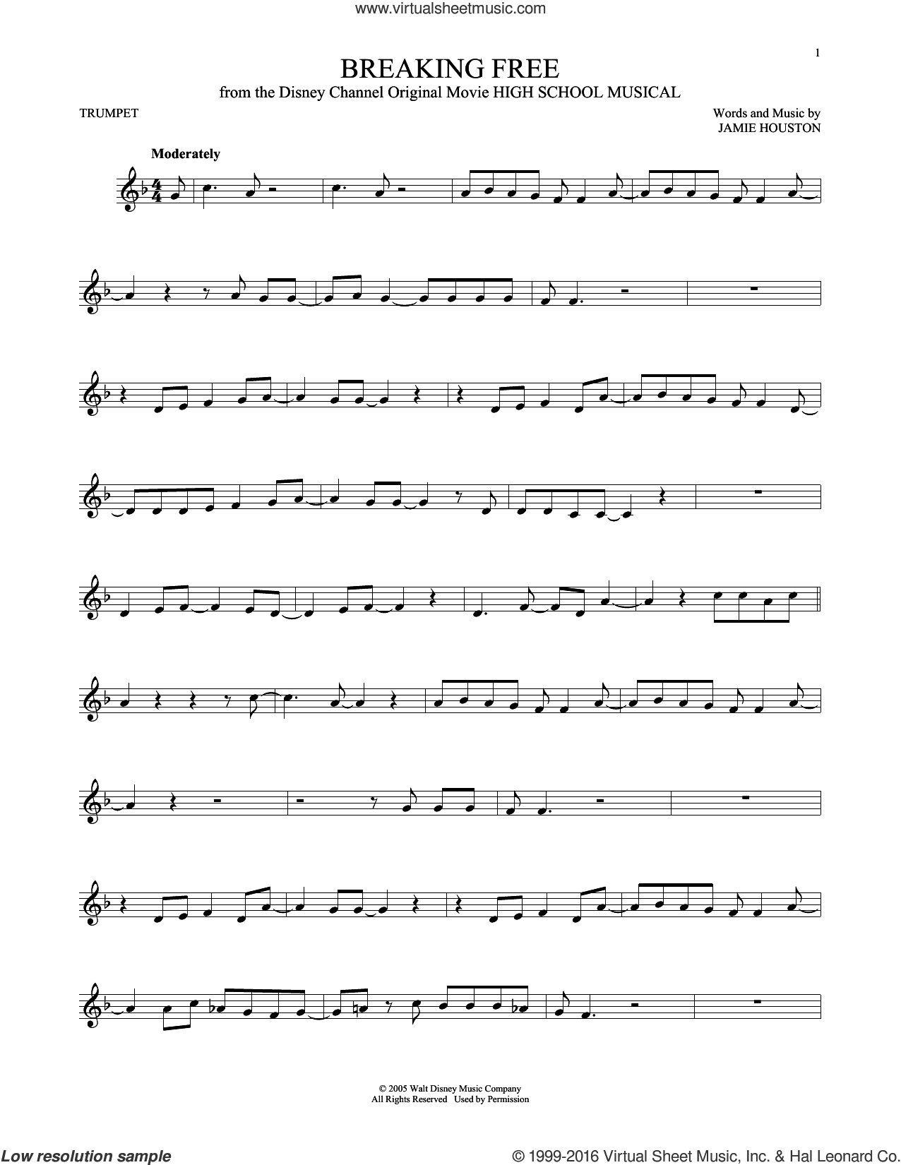 Breaking Free (from High School Musical)