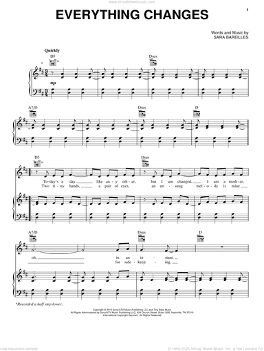 Everything Changes (from Waitress The Musical)