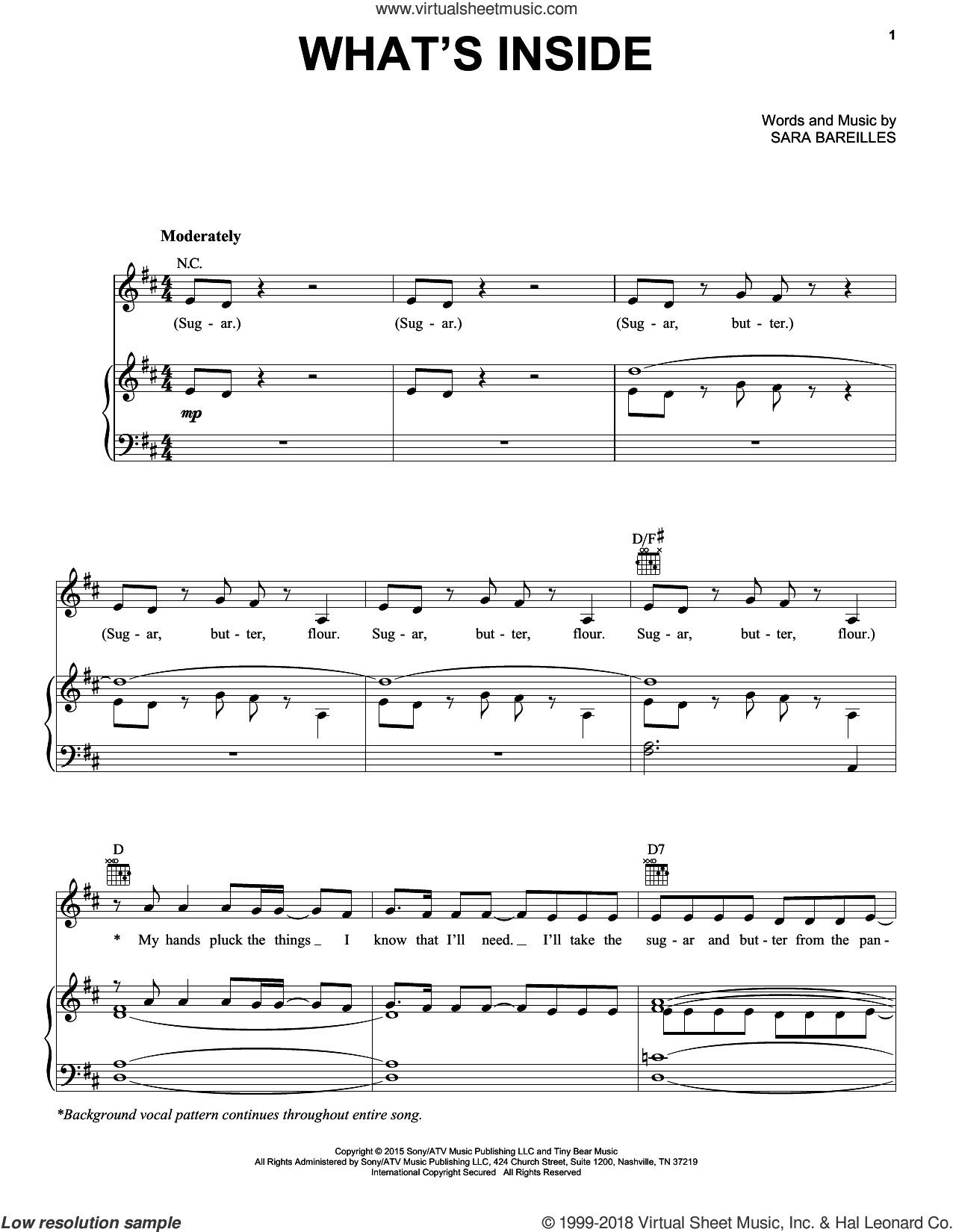 What's Inside (from Waitress The Musical)