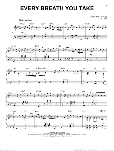 Every Breath You Take [Jazz version] (arr. Brent Edstrom)