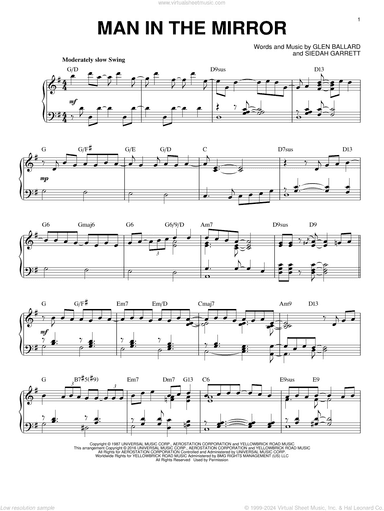 Man In The Mirror [Jazz version] (arr. Brent Edstrom)