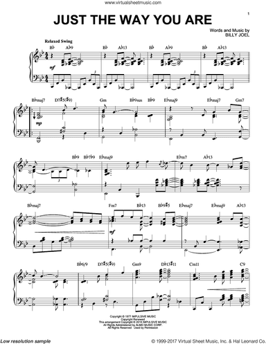 Just The Way You Are [Jazz version] (arr. Brent Edstrom)