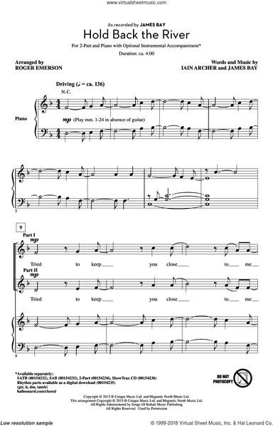 Hold Back The River (arr. Roger Emerson)