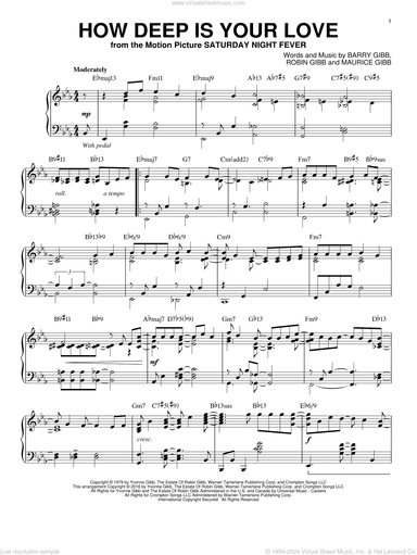 How Deep Is Your Love, (intermediate)
