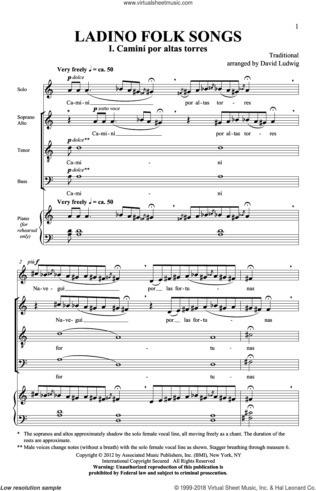 Ladino Folk Songs