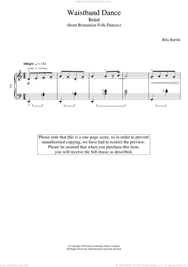 Waistband Dance (from Romanian Folk Dances)