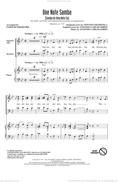 One Note Samba (Samba De Uma Nota So)