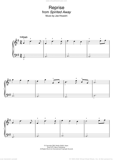 Reprise (from Spirited Away)