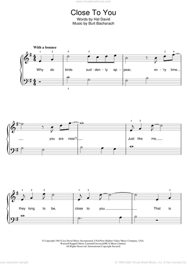 Close To You (They Long To Be)