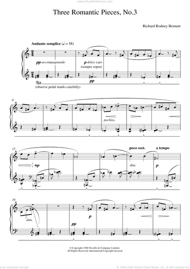Three Romantic Pieces, No.3