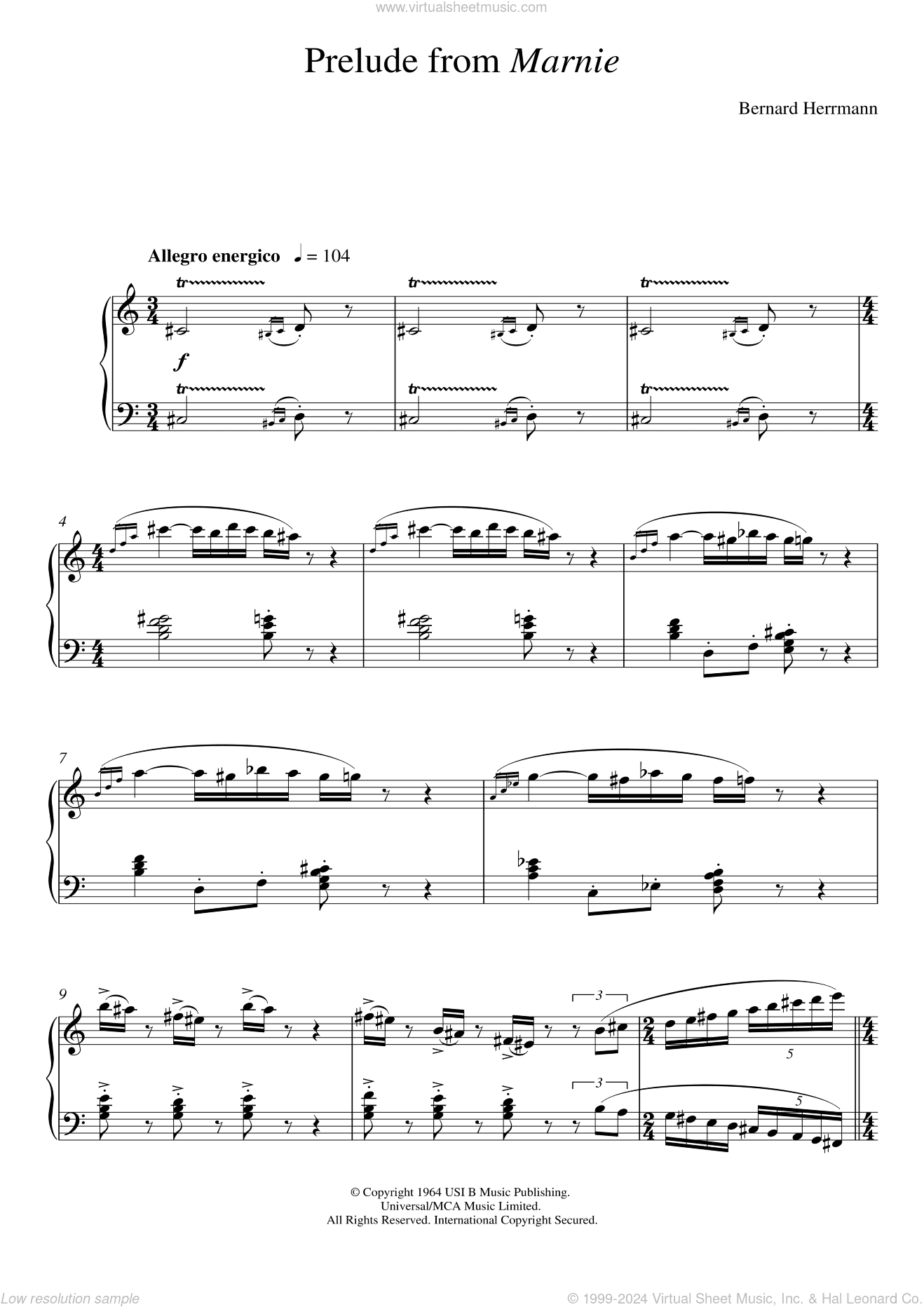 Prelude From Marnie