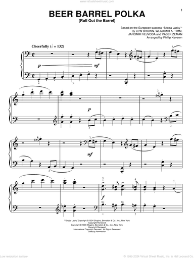 Beer Barrel Polka (Roll Out The Barrel) [Classical version] (arr. Phillip Keveren)