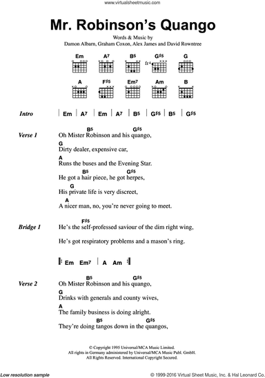 Mr. Robinson's Quango