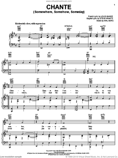 Chante (Somewhere, Somehow, Someday)
