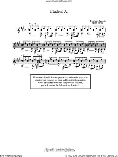 Etude In A