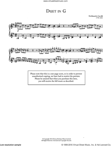 Duet In G