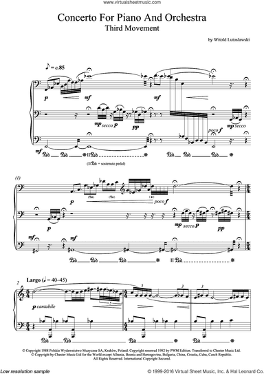 Concerto For Piano And Orchestra, 3rd Movement