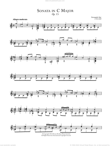 Sonata In C Major, Op.15
