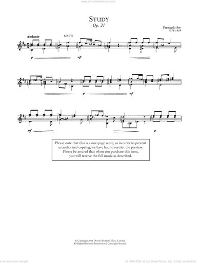 Study, Op.31