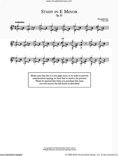 Study In E Minor, Op.35