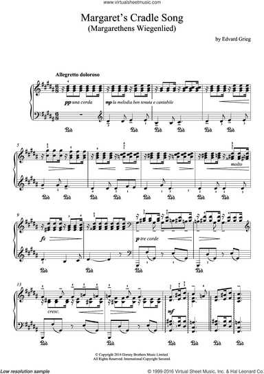Margaret's Cradle Song (Margarethens Wiegenlied)