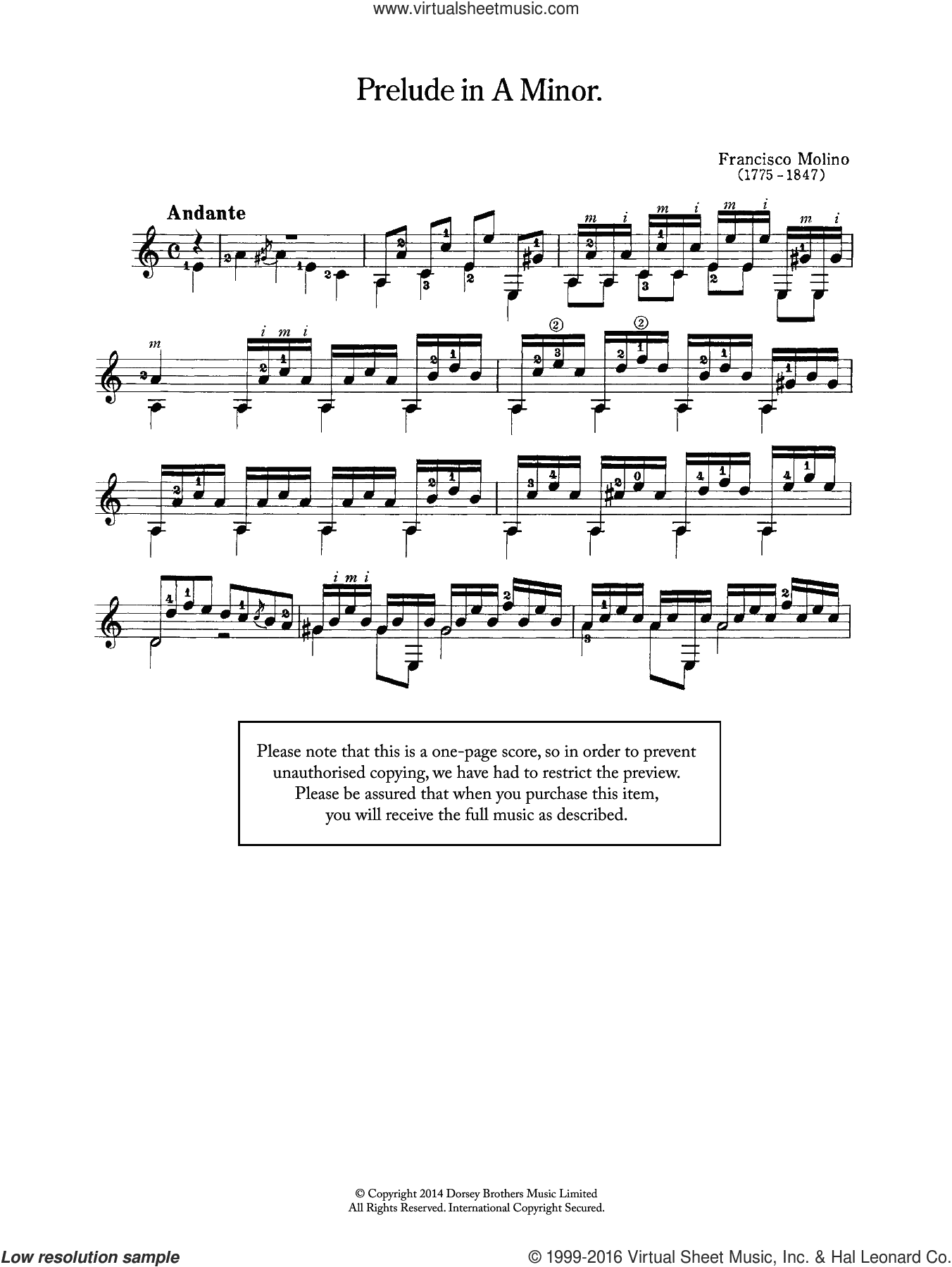 Prelude In A Minor