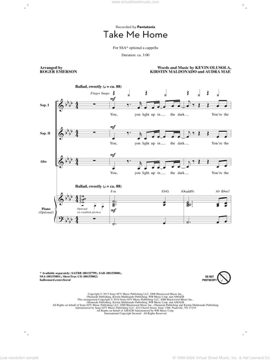 Take Me Home (arr. Roger Emerson)