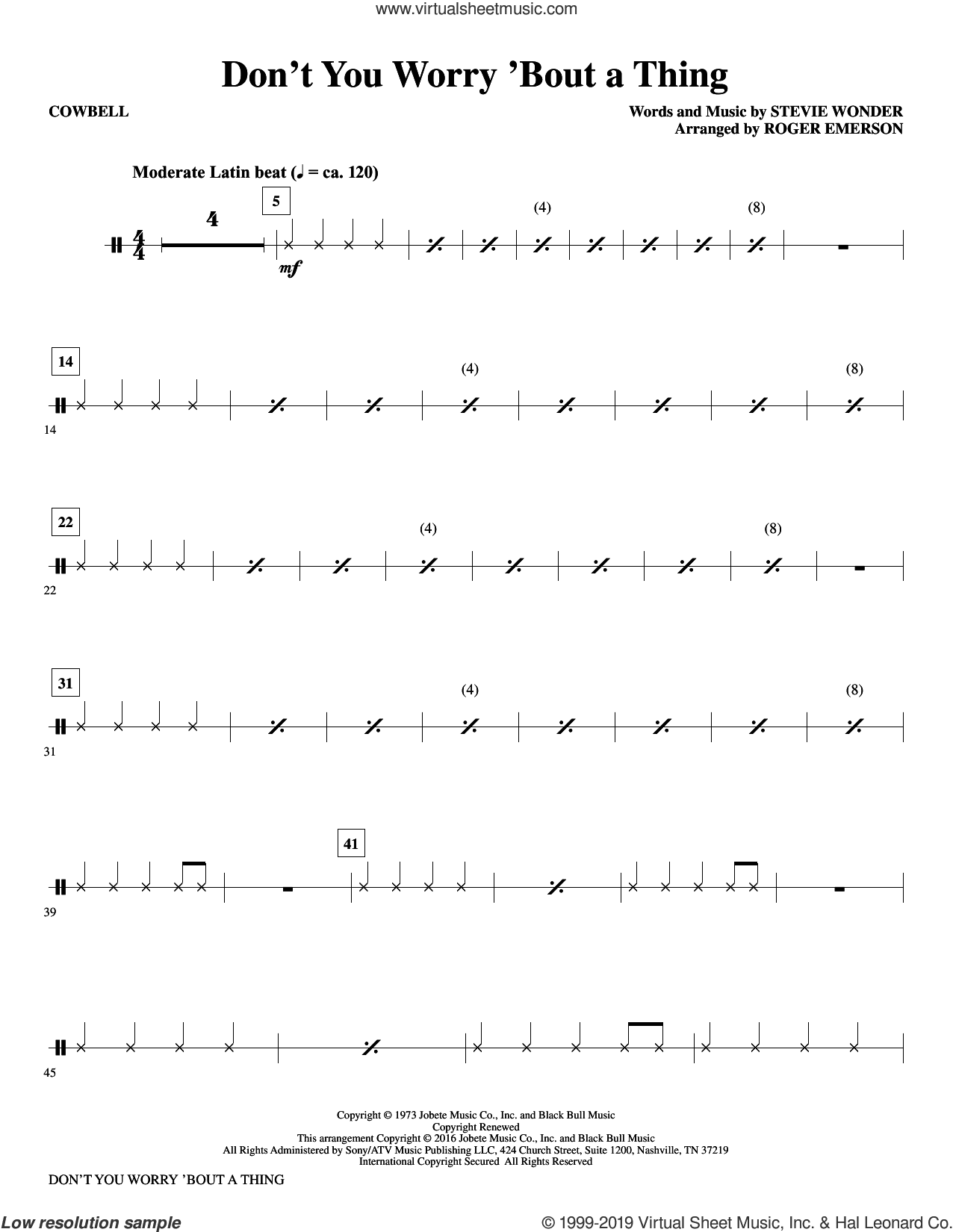 Don't You Worry 'Bout a Thing (arr. Roger Emerson)