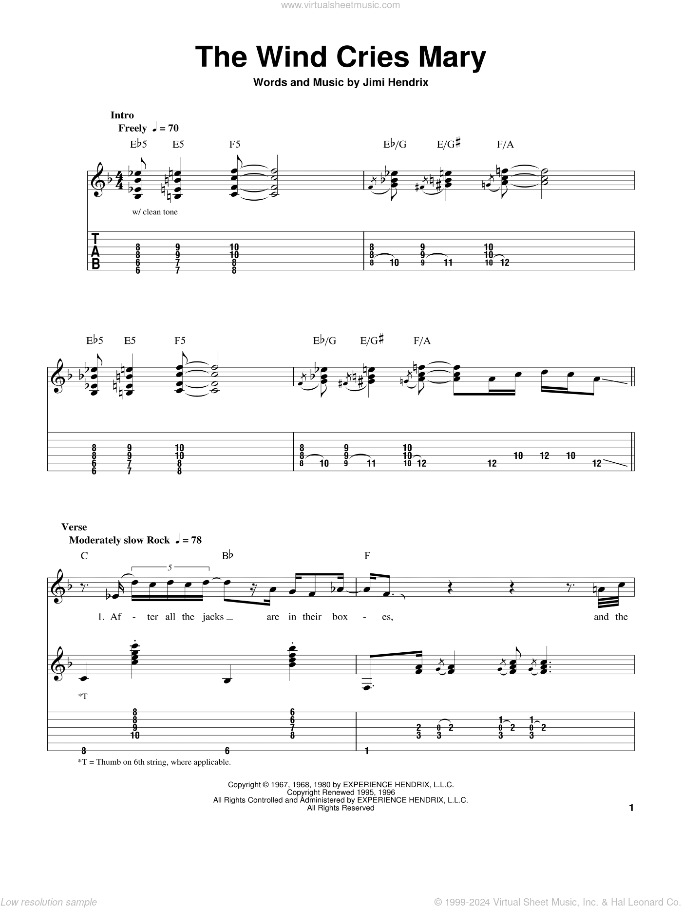 The Wind Cries Mary