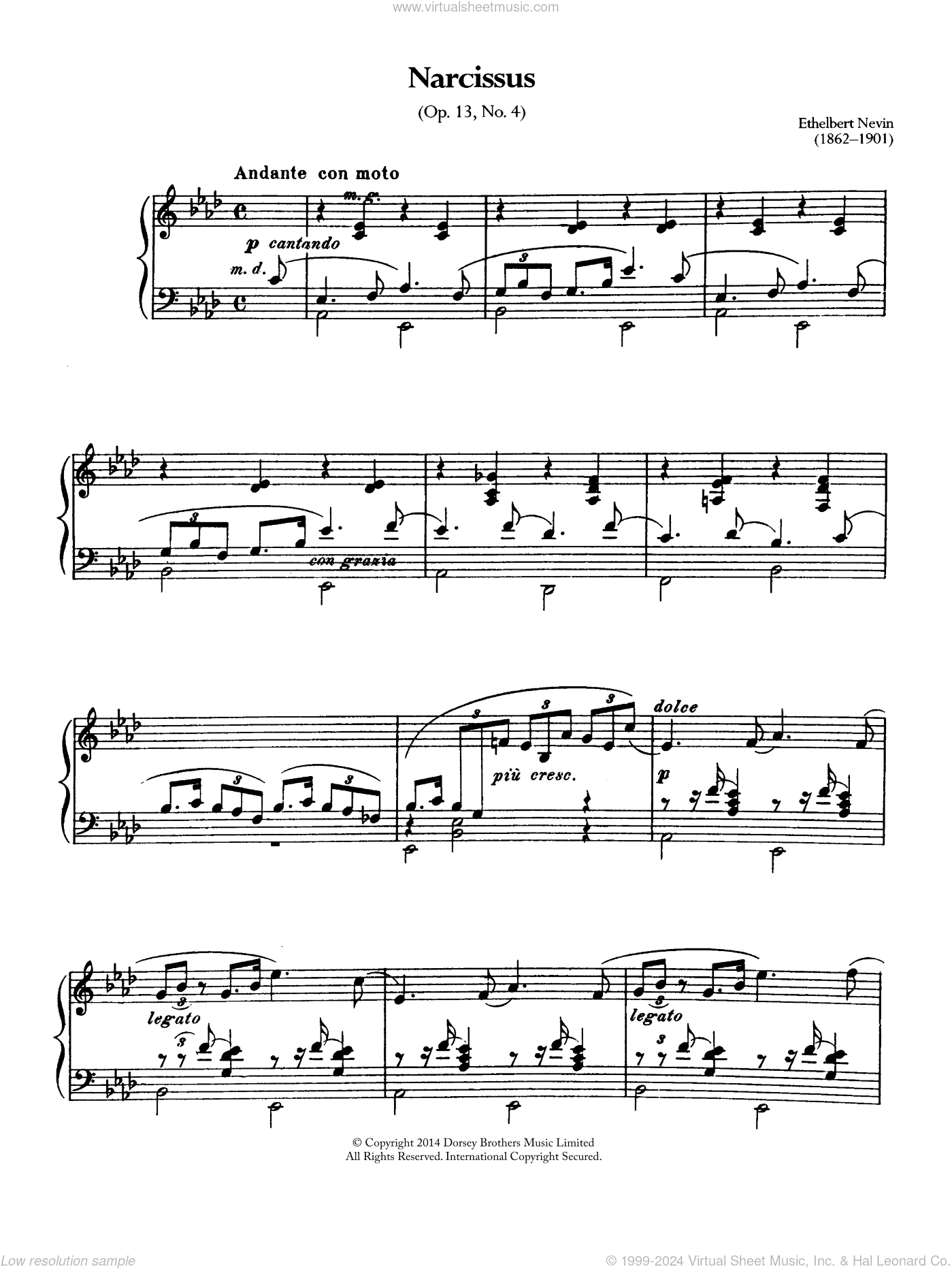 Narcissus (Opus 13 No.4)