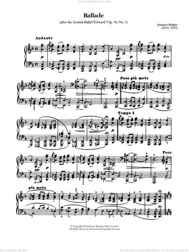 Ballade, Op.10 No.1