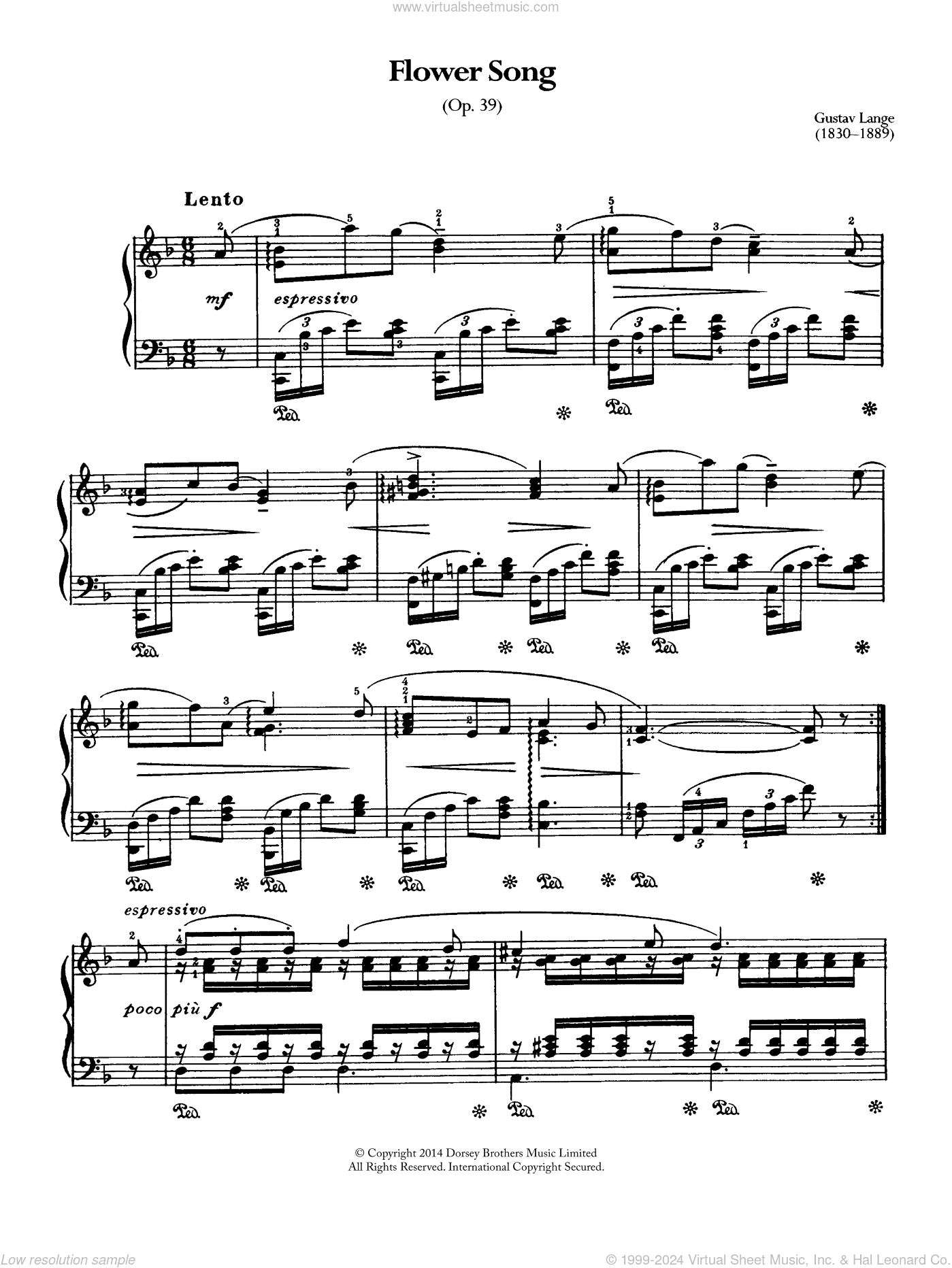 Flower Song Op.39