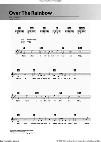 Over The Rainbow (from 'The Wizard Of Oz')