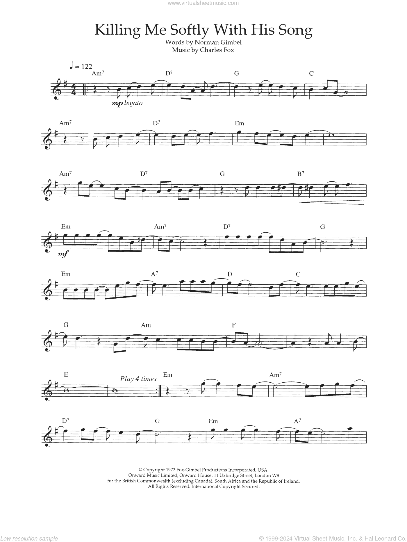 Killing Me Softly With His Song
