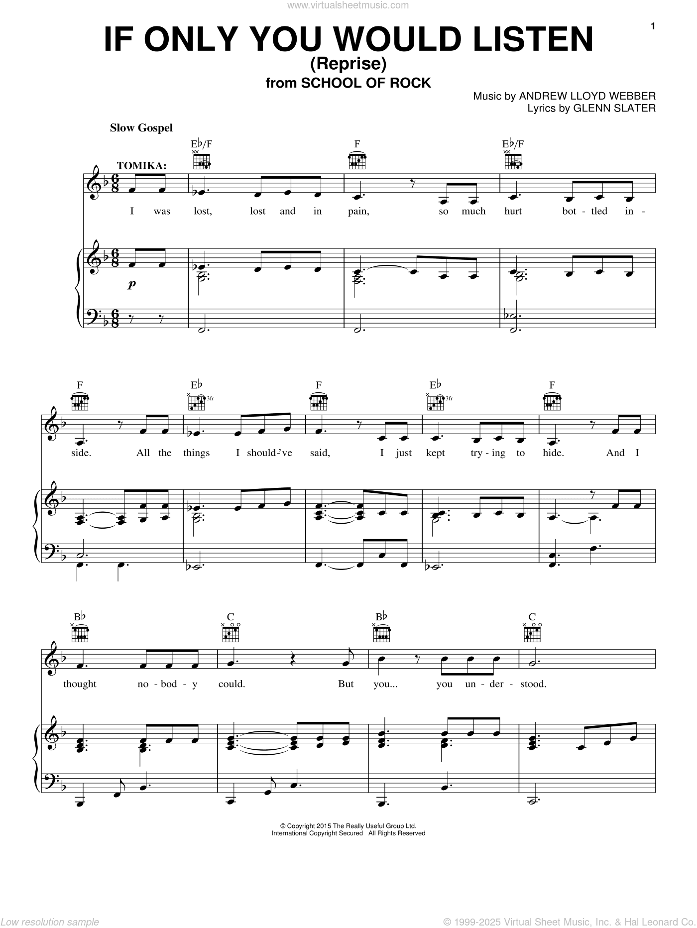 If Only You Would Listen (Reprise) (from School of Rock: The Musical)