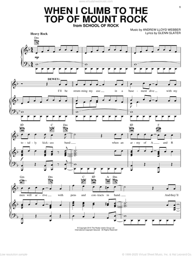 When I Climb To The Top Of Mount Rock (from School of Rock: The Musical)