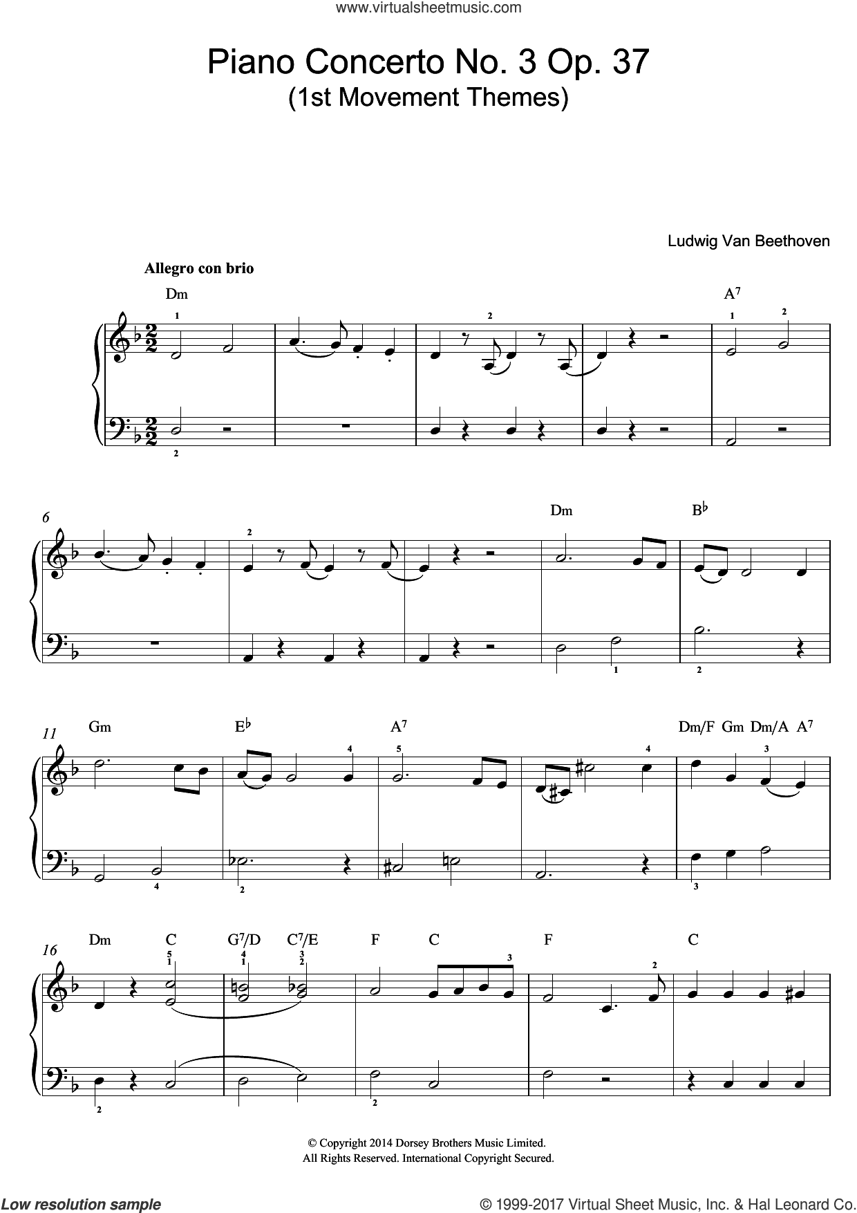 First Movement Themes (from Piano Concerto No.3, Op.37)