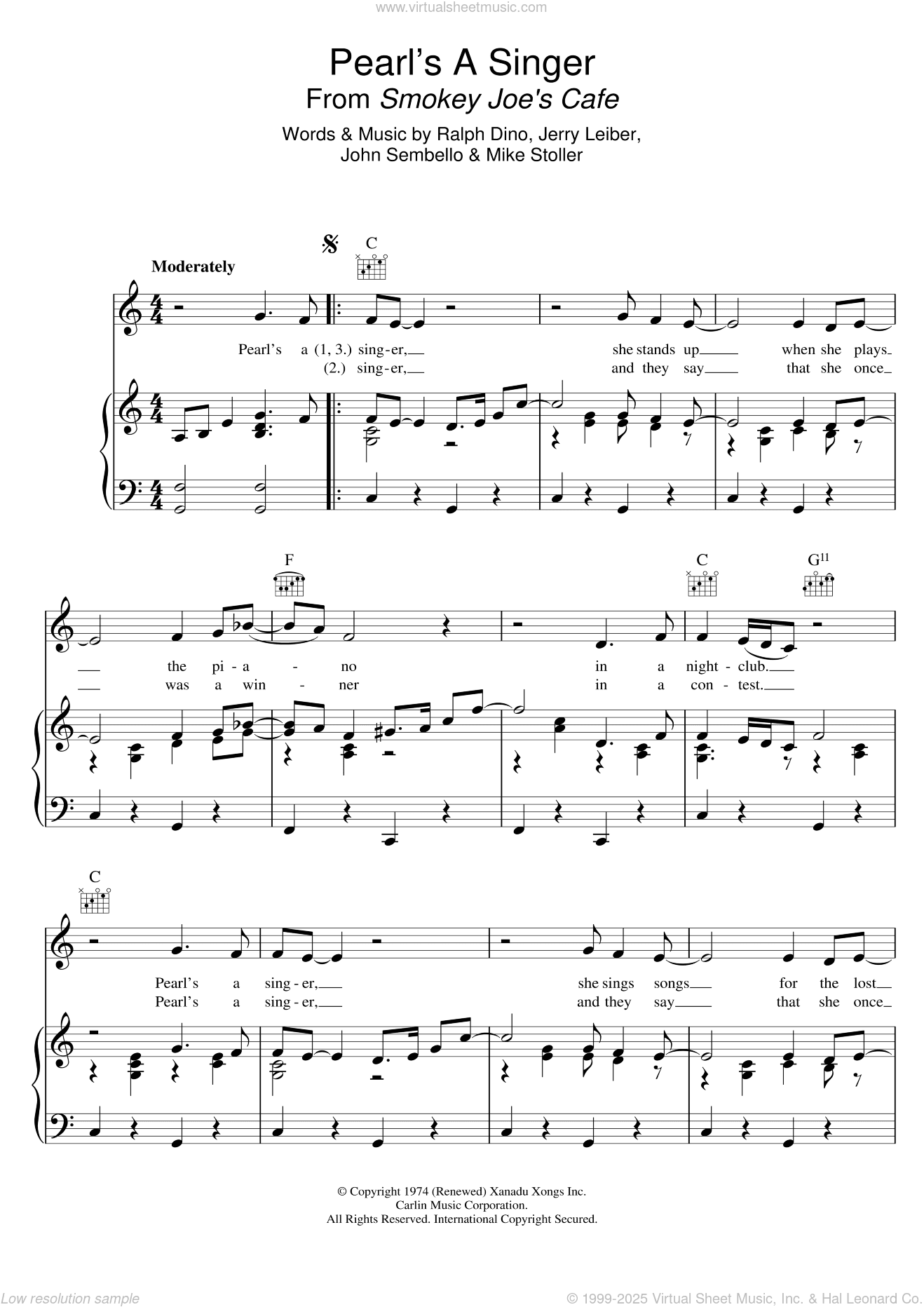 Pearl's A Singer (from 'Smokey Joe's Cafe')
