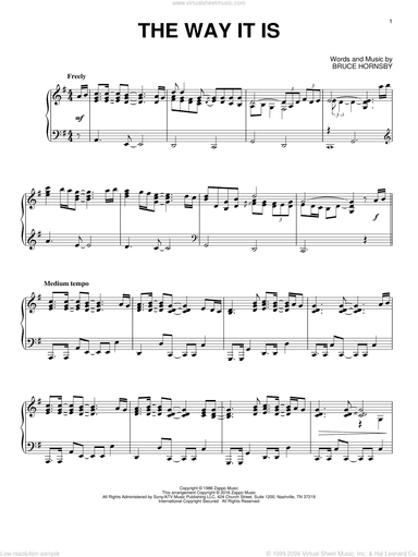 The Way It Is, (intermediate)