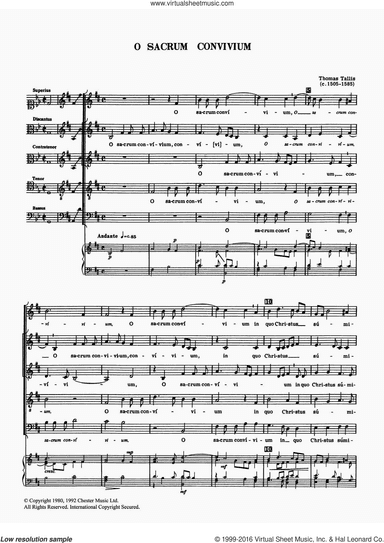 O Sacrum Convivium