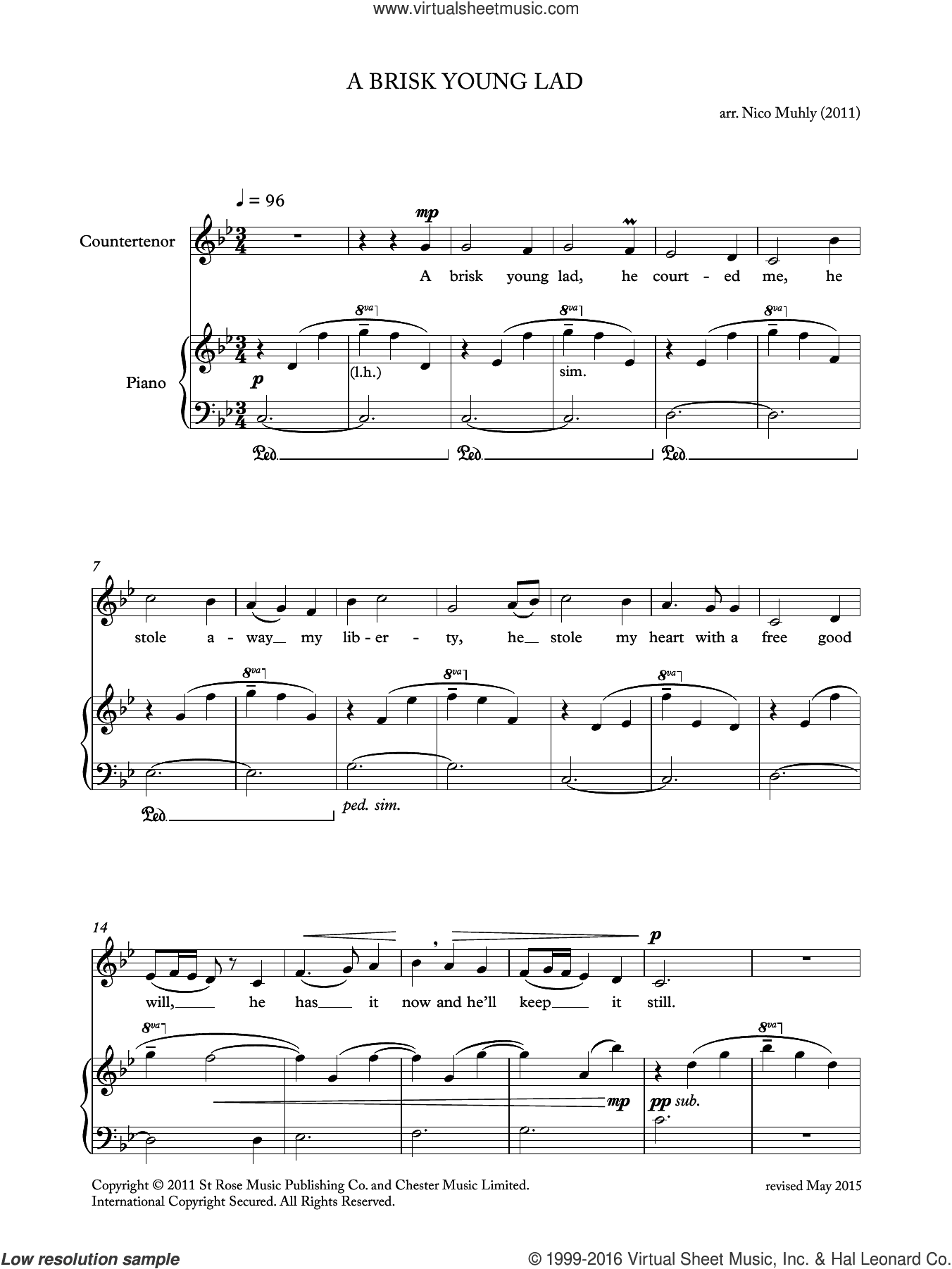 A Brisk Young Lad (from 'Four Traditional Songs')