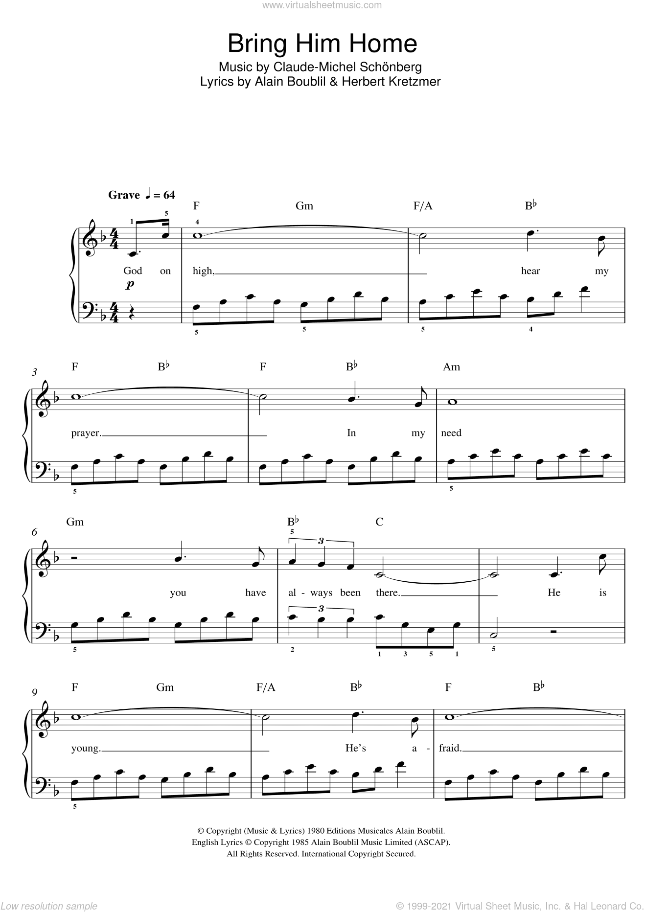 Bring Him Home (from Les Miserables)